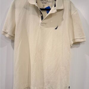 Nautica Men's Off-White Polo Shirt